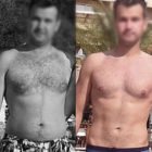 Фото Федора до и после похудения с Fire Fit