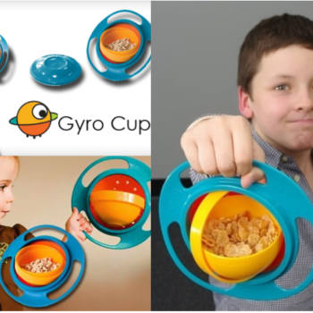Детская тарелка непросыпайка Gyro Cup